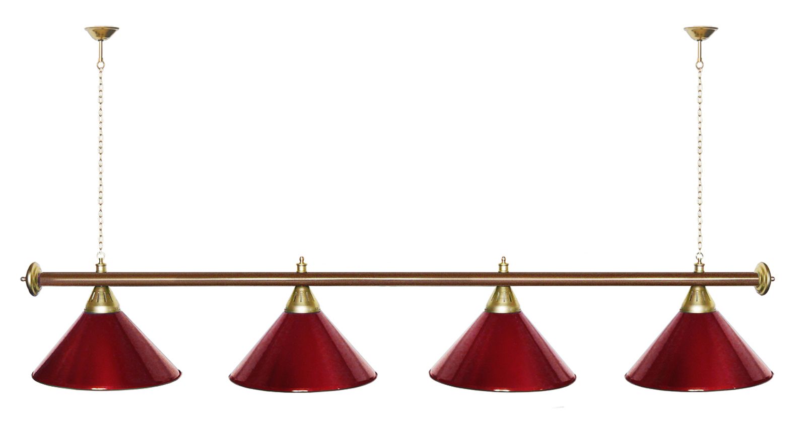 Лампа STARTBILLIARDS 4 пл. (плафоны золотые,штанга золотая,фурнитура золото) фото №71