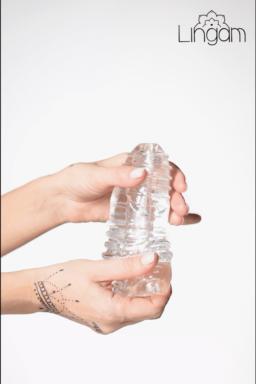 Мастурбатор нереалистичный Savitri прозрачный 15 см