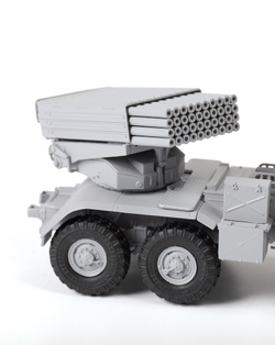 Российская самоходная реактивная система залпового огня «Град БМ-21»