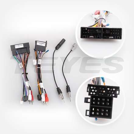 Комплект рамки с разъёмами 9" Hyundai i20 2009-2010 кондей серебро