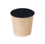 OSQ ROUND BOWL 700 BLACK WOOD