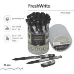 Ручка шариковая 0,7 мм синяя "FreshWrite. Get power" (BrunoVisconti)