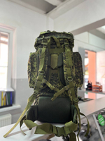 Тактический рюкзак 70л / зелёная цифра