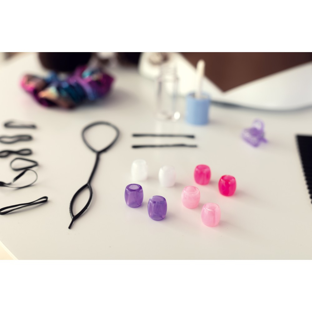Игровая голова для причёсок Smoby My Beauty 320318WEB брюнетка с 23 аксессуарами от 3 лет — фото 9