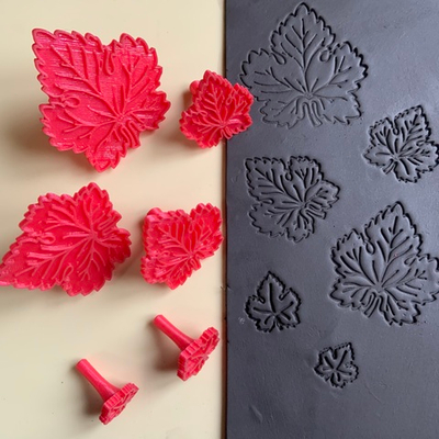 Набор штампов  "Листья винограда"