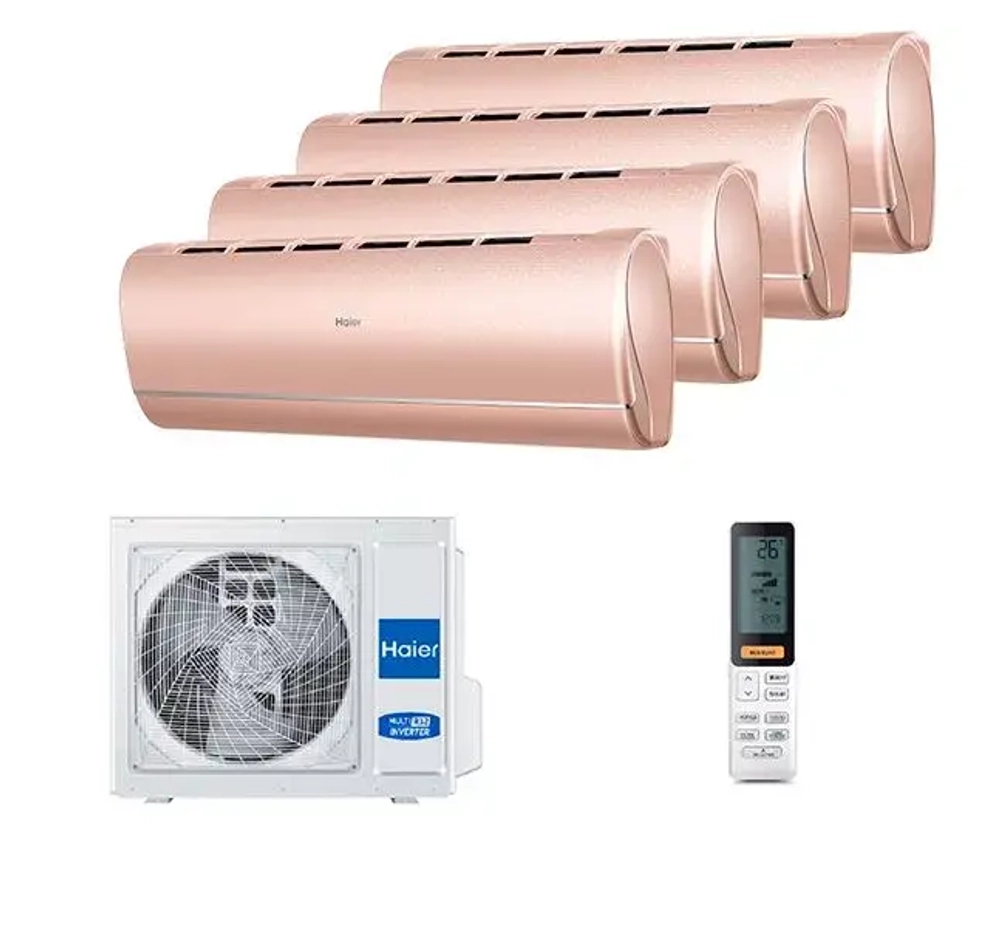 Мульти сплит-система Haier на 4 комнаты (25+25+25+25 кв.м.) JADE