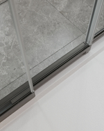 Душевая дверь CEZARES MOLVENO-BF-3-120-C-GM-IV, 120х195, профиль оружейная сталь, прозрачное стекло