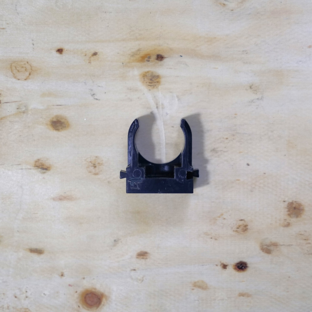 Крепеж-клипса для труб для монтажного пистолета черная д25 - 100шт Промрукав