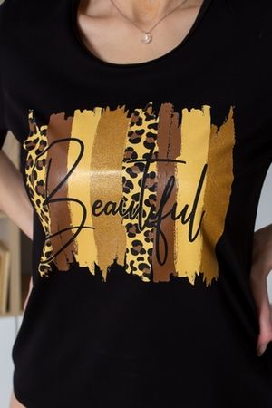 Женская футболка Beautiful-Черный