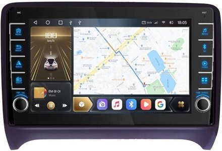 Магнитола для AUDI TT 2006-2014 (8J) - Carmedia OL-9101 (кнопки и крутилки), Android 12, TS10,  CarPlay, 4G SIM-слот