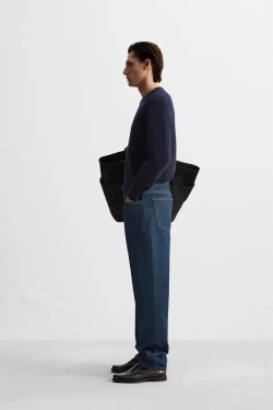 ZARA СВИТЕР ИЗ 100% КАШЕМИРА, МОРСКОЙ СИНИЙ