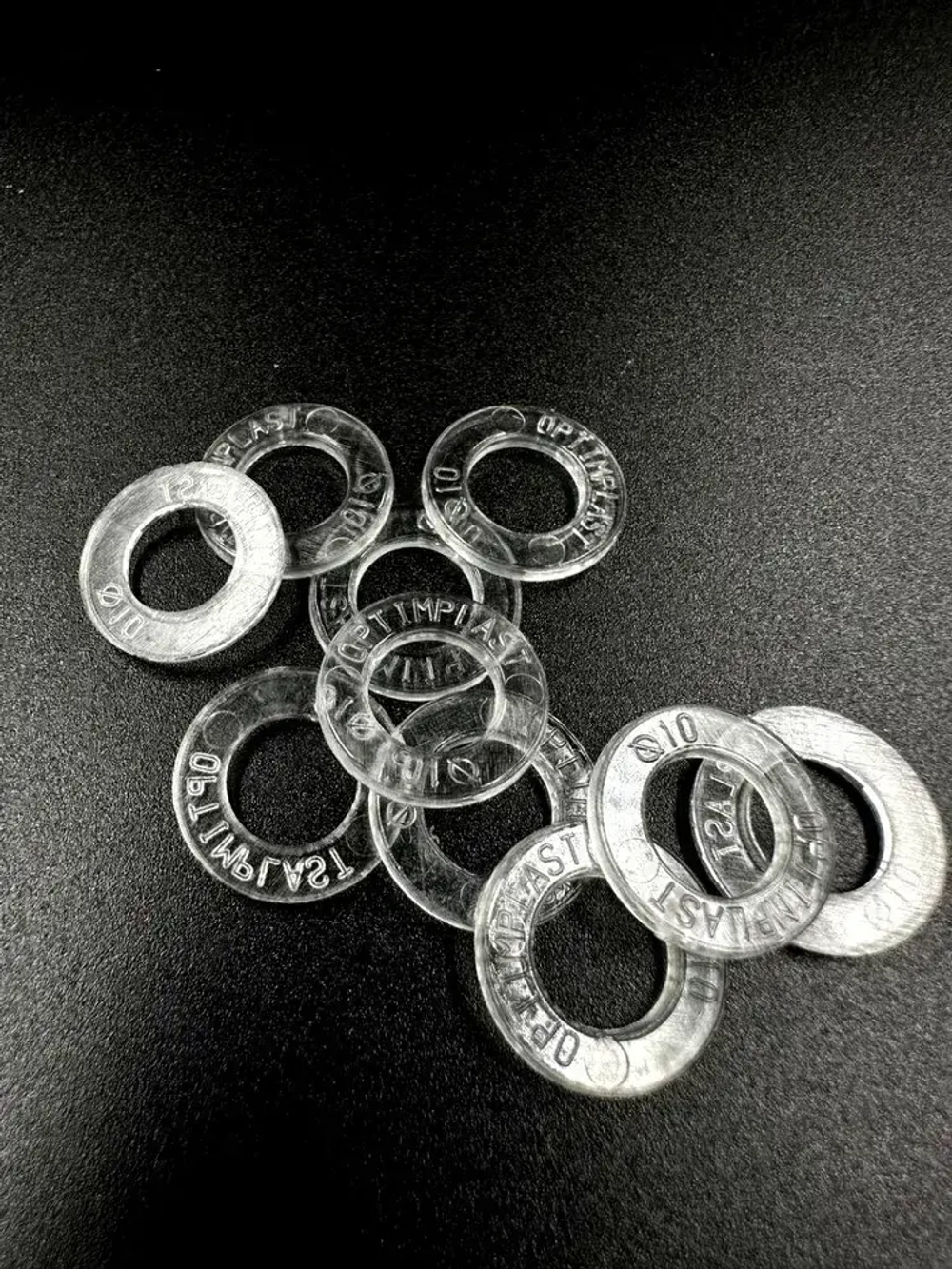 Термокольцо прозрачное для натяжного потолка диаметр 10мм 10 шт