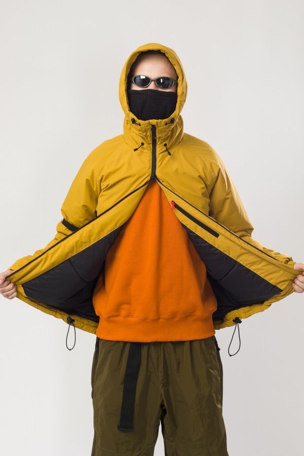 Куртка зимняя Nib 25 горчичная - фото 12