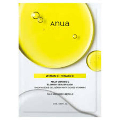 Anua Vita C Blemish Serum Mask осветляющая тканевая маска с зелёным лимоном