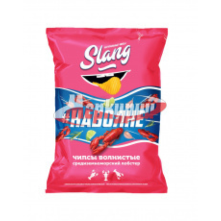 Чипсы Slang волнистые Средиземноморский 107 гр