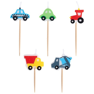 Свечи д/торта на пиках Авто 5шт