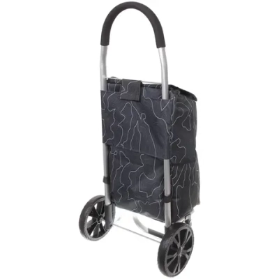 Тележка хозяйственная с сумкой (100*40*35см, колеса 21см,грузоподъемность до50 кг) SYD100B-4