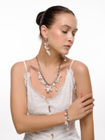 Браслет "Pearl cluster cuff" Silver