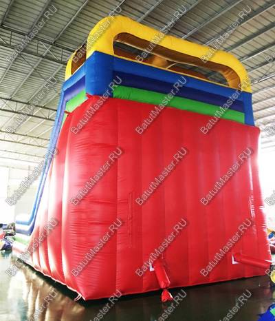 Детский надувной батут-горка "Радужная" 7*4*4,5 м