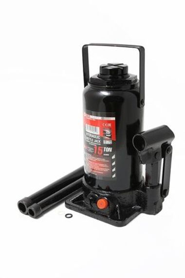 Домкрат бутылочный 20т с клапаном (h min-235мм, h max-440мм, ход штока-140мм, ход винта-60мм) FORCEKRAFT FK-T92004