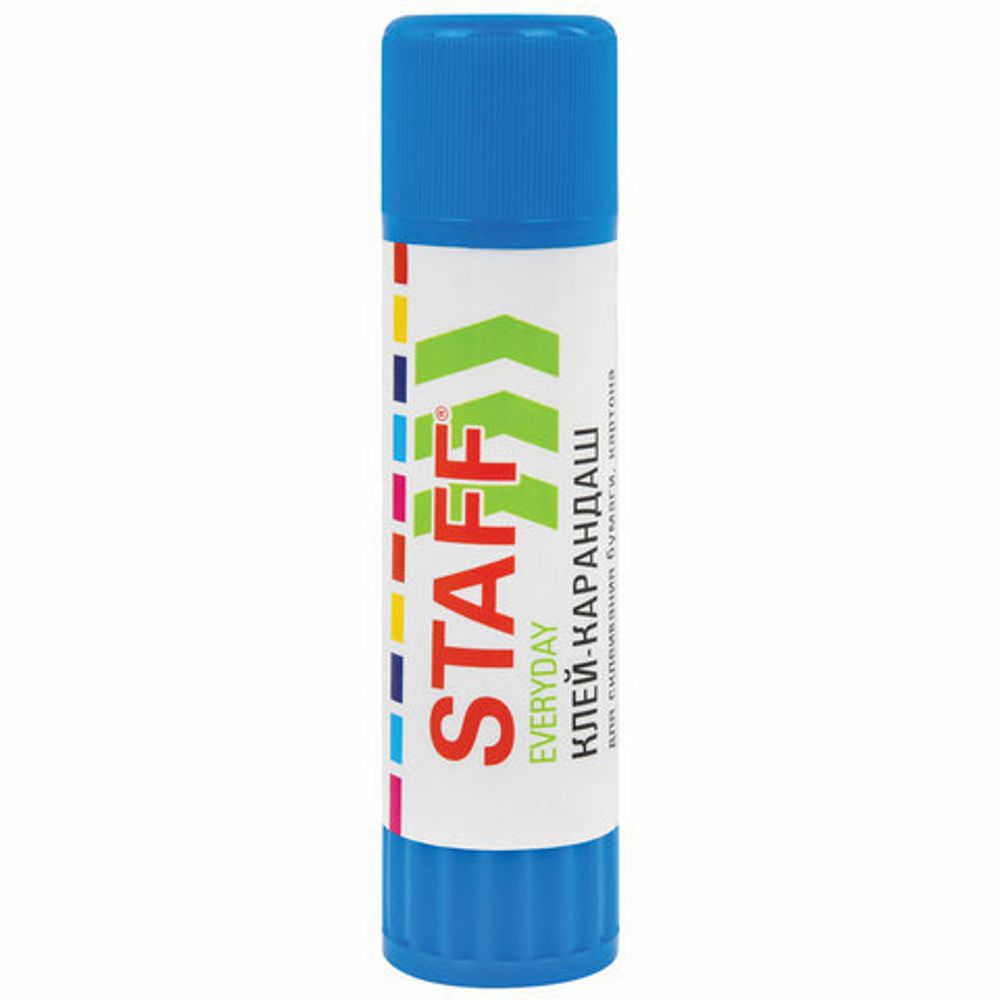 Клей-карандаш 25 г, ВЫГОДНАЯ УПАКОВКА, КОМПЛЕКТ 24 ШТУКИ, STAFF EVERYDAY, 273018