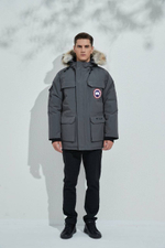 Серая пуховая парка Expedition Canada Goose премиум класса