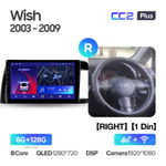 Teyes CC2 Plus 10,2" для Toyota Wish 2003-2009 (прав)