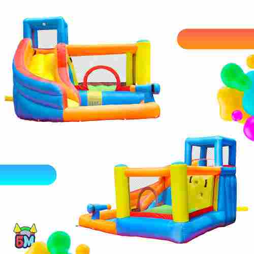 Батут для дачи с бассейном "Малыш" 3,1*2,8*2,1 м