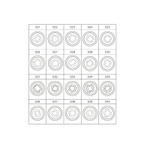 KING TONY (9BW0120) Набор насадок для монтажа/демонтажа секреток колес VW, 20 предметов