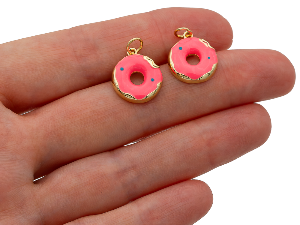 Подвеска "Пончик с глазурью" 16мм