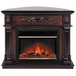 Каминокомплект Real Flame Silvia Corner 26 AO с очагом Moonblaze Deluxe Brass (угловой)