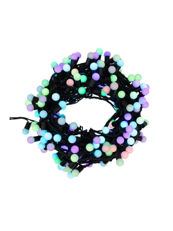 Гирлянда светодиодная "Мультишарики" 20м d17.5мм 200LED RGB 16Вт 220-240В IP65 провод ПВХ черн. (нужен шнур питания 303-500) Neon-Night 303-509