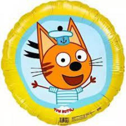 Шар Круг "Три Кота Коржик 45см