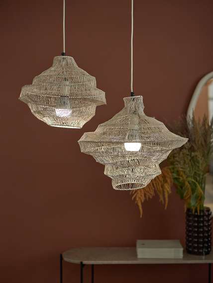 Светильник подвесной vinger, D45х50 см, бежевый