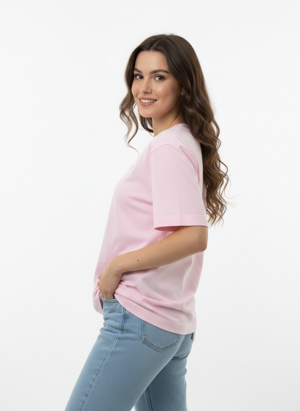 Футболка 7.2.66 х К СЕБЕ НЕЖНО "Мягкое прикосновение" (2XL-3XL / Розовый)