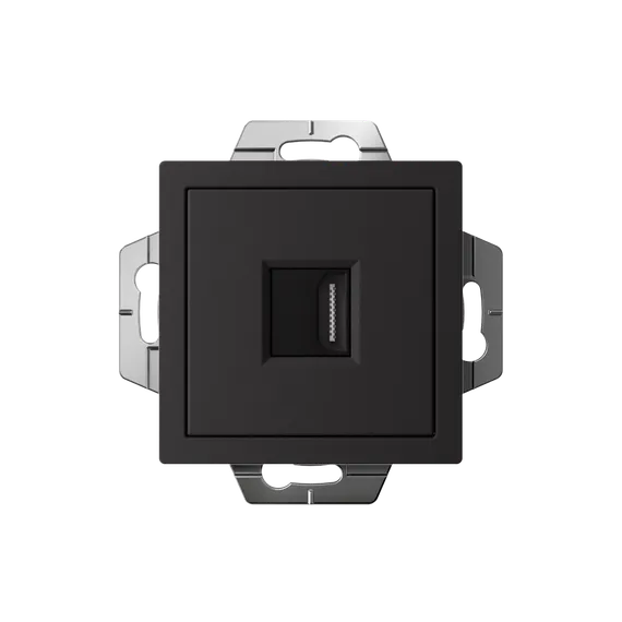 Розетка HDMI AtlasDesign механизм карбон SE ATN001080