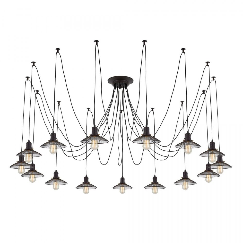 Citilux Эдисон CL451152 Люстра паук Венге