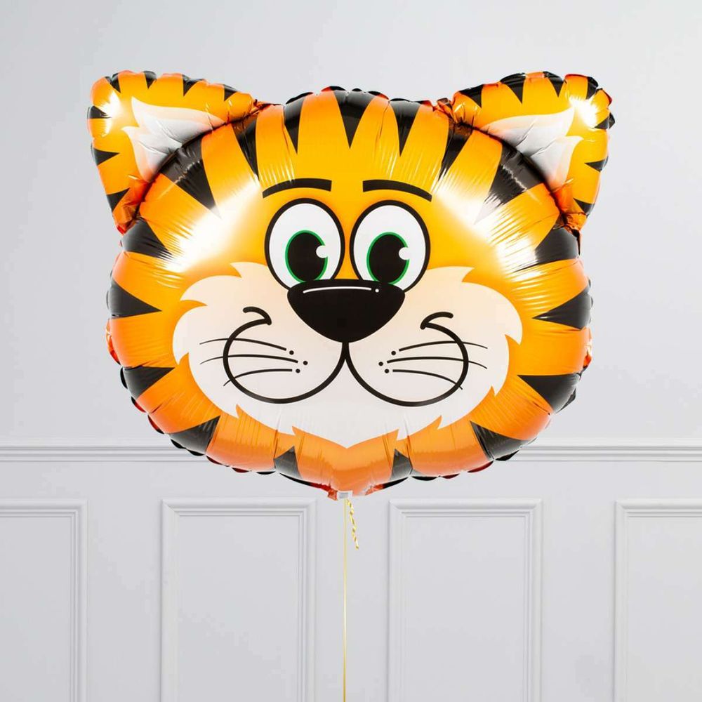 QL Шар фигура "Тигр голова" 30"/76 см (БГ-39)  Изображение2