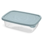 Контейнер прямоугольный Романо 0,9л серо-голубой С851СГОЛ