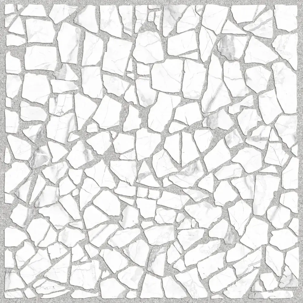 Керамогранит Alma Ceramica GFU04LRT17R Laurent 60x60 белый / серый сахарный под камень