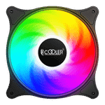 Вентилятор для корпуса PCCooler FX 120 ARGB BK 3 IN 1 3x(120x120x25mm) 1000-2000RPM 52,79CFM Black