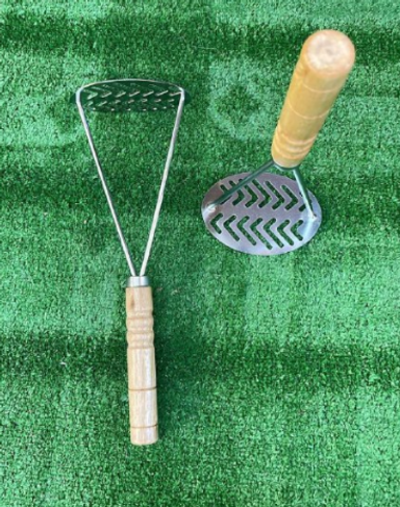 Толкушка деревянная ручка овал