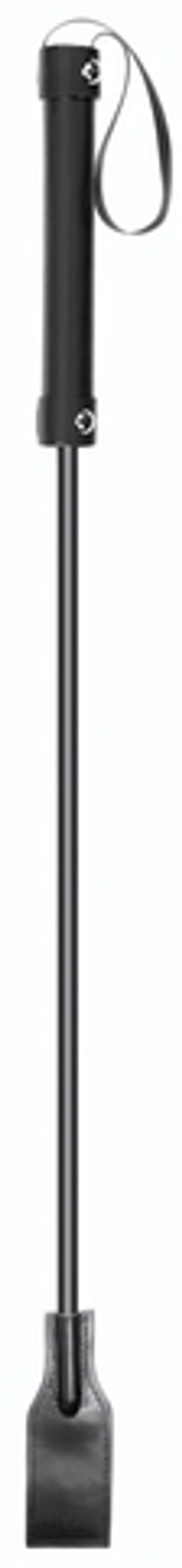 Чёрный стек Square Crop с прямоугольным шлепком - 66 см. (Цвет: черный)