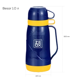Термос ZEOX Besar 1,0 л 2 кружки