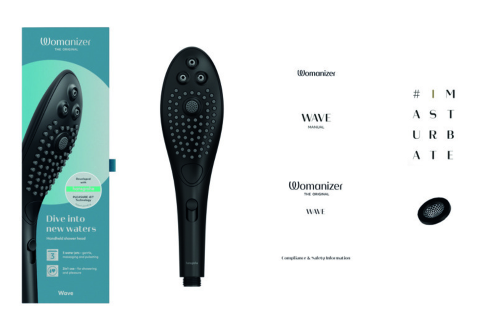 Насадка для душа Womanizer Wave черная