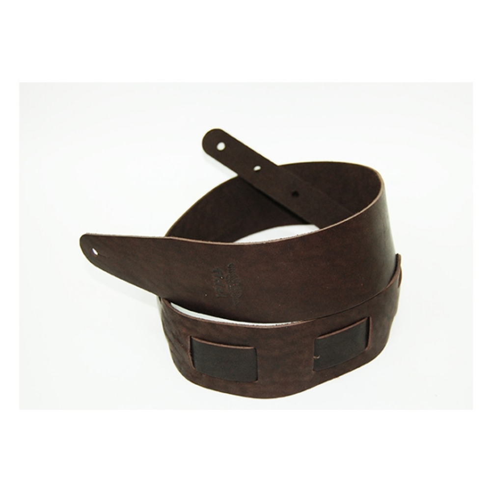 Fidel FL50027L Leather Ремень для гитары, кожаный, темно-коричневый. Ширина: 60 мм.