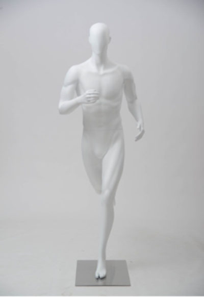 Мужской спортивный манекен YD-33/Белый матовый