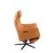 Вращающееся кресло из коричневой кожи модель 5137