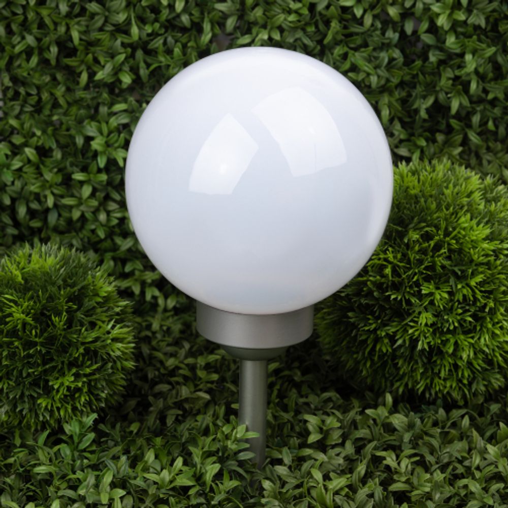 Светильник уличный ЭРА ERASF22-21 садовый на солнечных батареях Шар 20 см | Садовые декоративные светильники