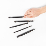 Набор деревянных крючков для вязания 5 шт (8, 10, 12, 14, 16мм.) KN28